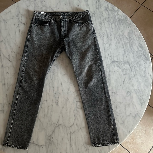 Levi’s 512 Slim Taper Jeans – Black Acid Wash – Size 36x32 - Picture 1 of 9